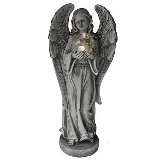 Santa's Workshop 23" Angel With Glass Ball Décor